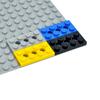 30PCS Technical Parts 3709 MOC 2x4 with 3 Holes Technology Plate Building Blocks DIY Assembles Particles Toys Gifts for Children