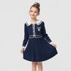 PawinPaw Girls' 2025 A/W Cartoon Bear Knitted Dress