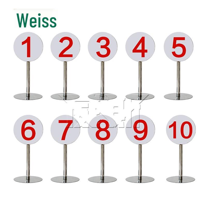 Shooting Range Target Number Signs (Set 1-10)