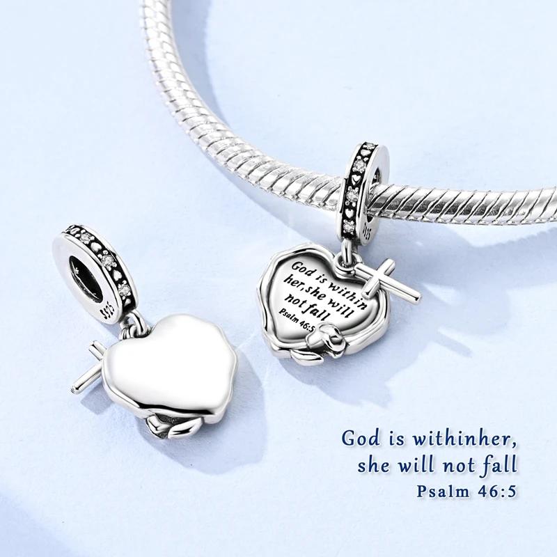 Charm S Copper Original Jesus Cross Charms Beads Fit Pendant Charm Bracelet Dangle For Women Diy Fine Jewelry Making