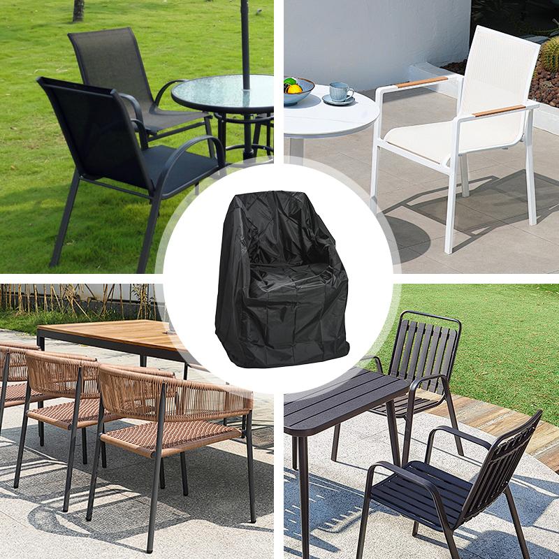 Stacked Chair Cover Storage Bag 210D Oxford cloth Dustproof Waterproof Chair Sofa Protector Cover Outdoor Garden Furniture Cover