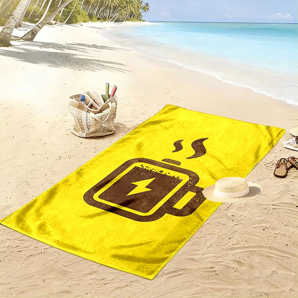 Coffee Mug with Lightning Bolt A must-have beach towel for beach travel