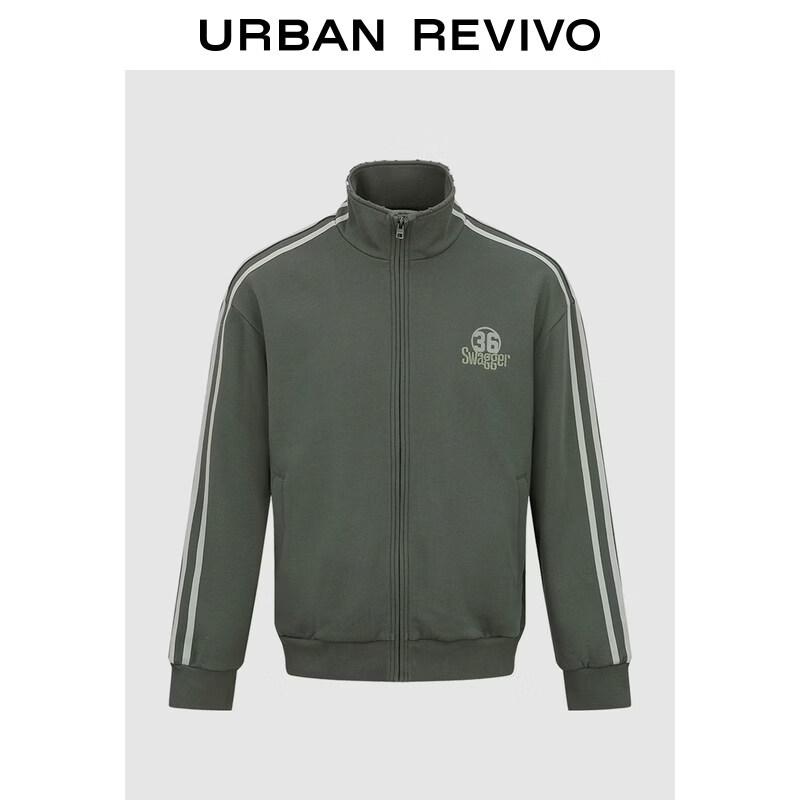 

Men s Color-block Stripe Sweatshirt Jacket XS