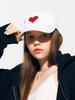 ASIF CALIE Calie Heart Ball Cap White