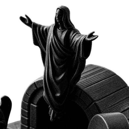 3D Print Ornaments Resurrection Compact Desktop Sculpture 3D Printed Warmth Healing Decoration for Easter Holiday