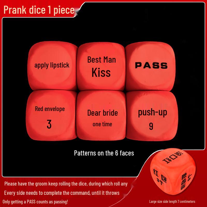 Bridal Prank Props: Groom's Morning Game Cards & Creative Photo Set