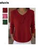 New Fashion Korean Retro Cute Temperament Slimming Crewneck Knit Sweater Casual Lazy Style
