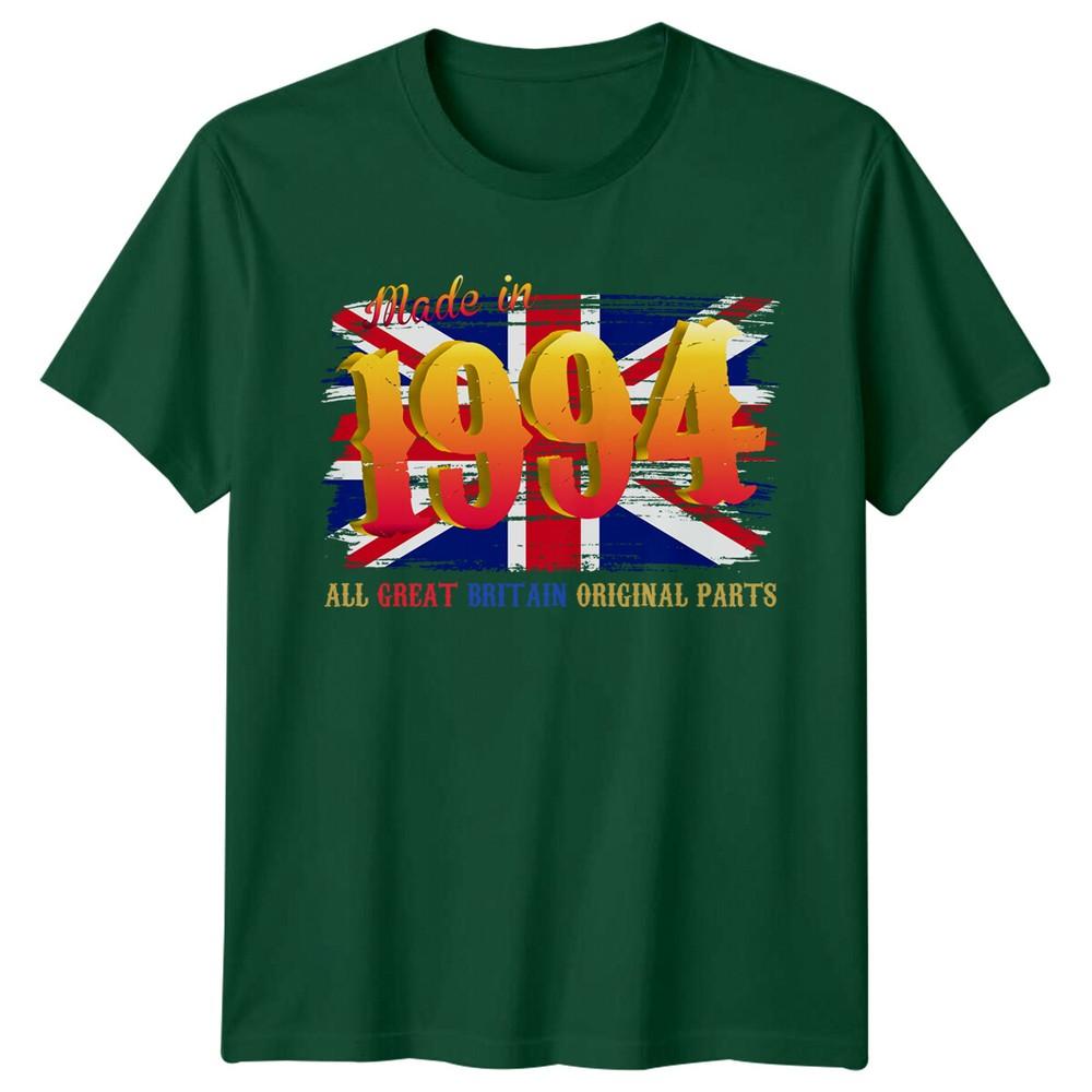 Made In 1994 All Great Britain Original Parts Birthday Unisexs TShirt Unisexs Tee S