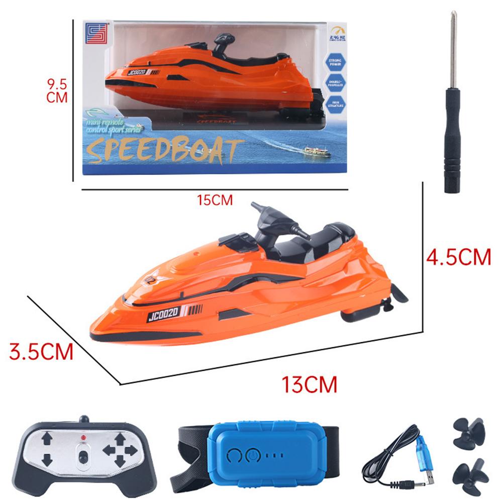 2.4GHz RC Boat Watch Induction Remote Control Boats 10km/h High Speed Mini Racing Boat Model Gifts Toys For Kids