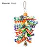 Yousheng Parrot Toy Multi-color Decorative Woven Pet Bird Chew Hanging Pendant for Medium Birds