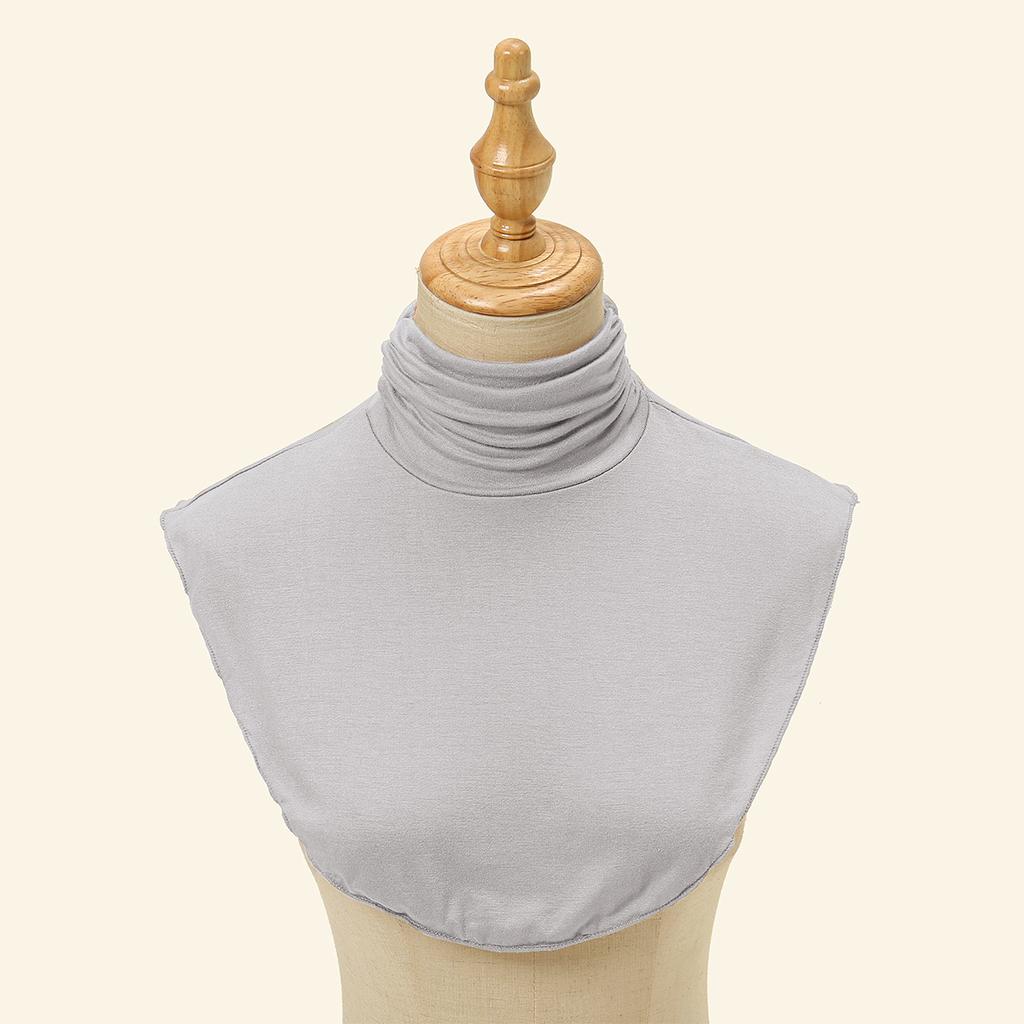 Soft Cotton Modal Inner Neck Cover Solid Color False Collar For Woman Mock Neck Half Top Detachable Collars Neck Free Size