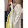 Women's Summer High-Waisted Casual Wide-Leg Pants Ice-Silk Design Sun Protection Floor-Length Pants