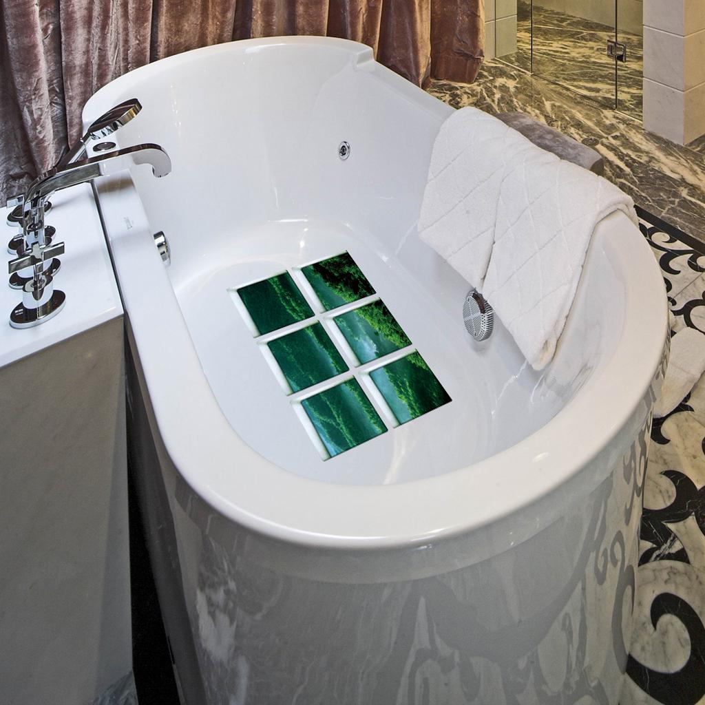 3D Effect  Waterproof Bathtub Stickers shower bathtub decals Appliques preventing slipping for home hotel bathroom use