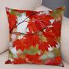 Herbstliches Laub Ahornblatt Gedrucktes Muster Kissenbezug für Zuhause Wohnzimmer Sofa Schlafzimmer Dekoration Kissenbezug