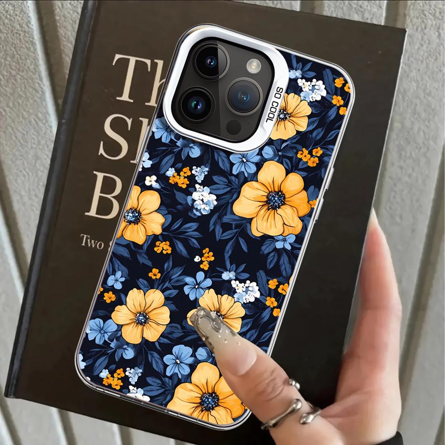 Case for iPhone 17 Pro Max 14 XS Air XR 16 15 Plus 13 Pro 12 11 Back Phone Cover Pink Flower Sea