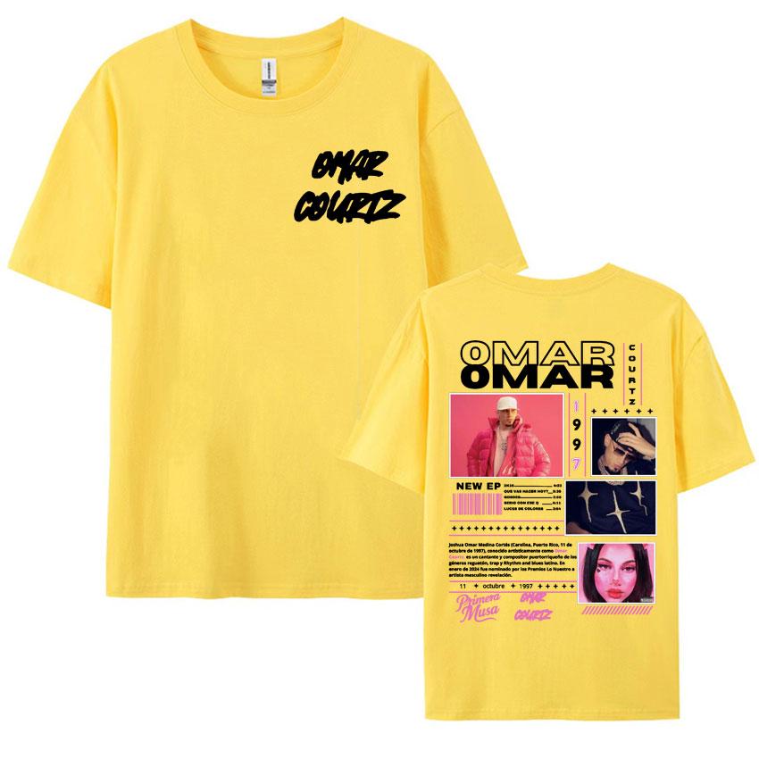 Rapper Omar Courtz Primera Musa Album Tour T Shirt Mens Womens Clothing Hip Hop Fashion Aesthetic Casual Short Sleeve Tshirts