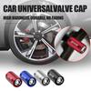 HRQB8 4pcs Brushed Metal Car Wheel Tire Valve Stem Air Cap Cover Auto Accessories For Skoda Rapid Fabia Kamiq Octavia A7 A5 A4 Superb