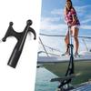 Telescoping Design Nylon Boat Hook Black Plastic Telescoping Pole Attachment Boat Hook End  Mooring