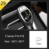 Matte Car Styling Interior Door Audio Stereo Speaker Sequ Decorative Cover Trim For BMW 5 Series F10 F11 F18 Auto Accessories