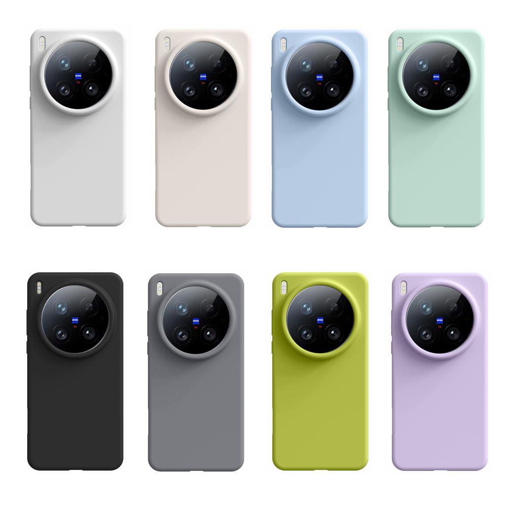 Shockproof Soft Silicone Phone Case For Vivo X200 Ultra X200 ProMini X100 Ultra X100s Pro, Slim Skin Fleece Protective Cover