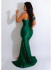 European & American Women's One-Shoulder Slit Evening Gown