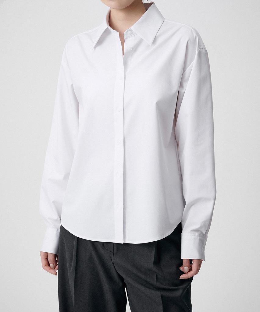 MUSINSA STANDARD WOMAN Wrinkle-Free Shirt [White]