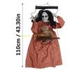 KX4B Sound Activated Ghostly Doll with Glowing Eye For Outdoor Halloween Decoration