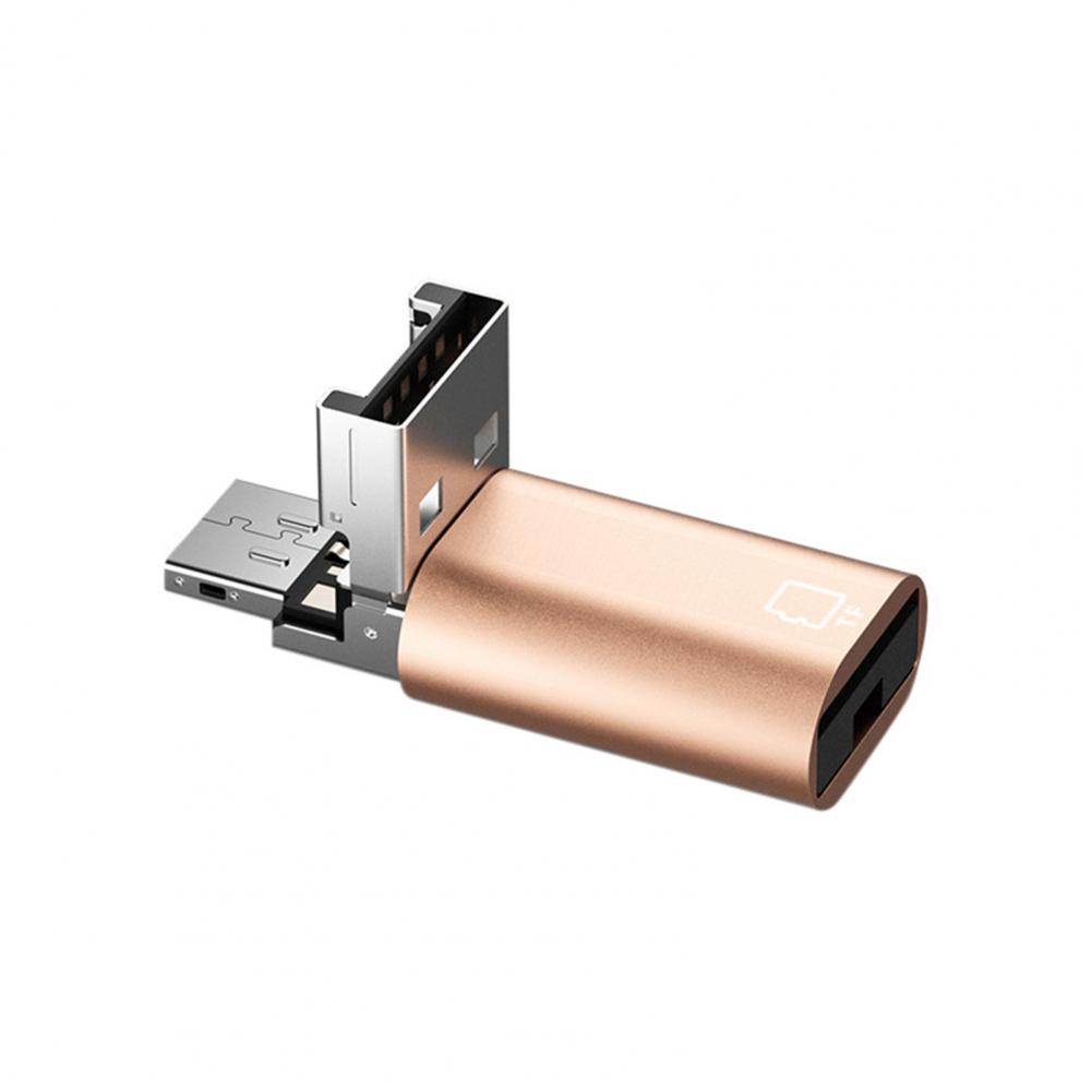 

Portable Card Reader High-speed Compact Size Usb Type-c Card Reader Universal Otg Tf Card Reader for Devices No Driver Required золотистий