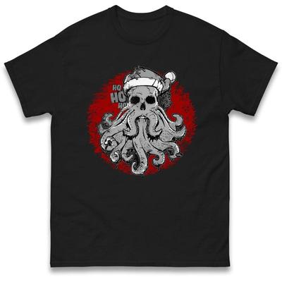 Ho Cthulhu Xmas Funny Offensive Tee Top