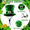 For St Patrick\\\\\\\'s Day Lawn Goose Outfit Top Hat Bandana Set Tuxedo Bandana Retains Shape Seasonal Lawn Decoration