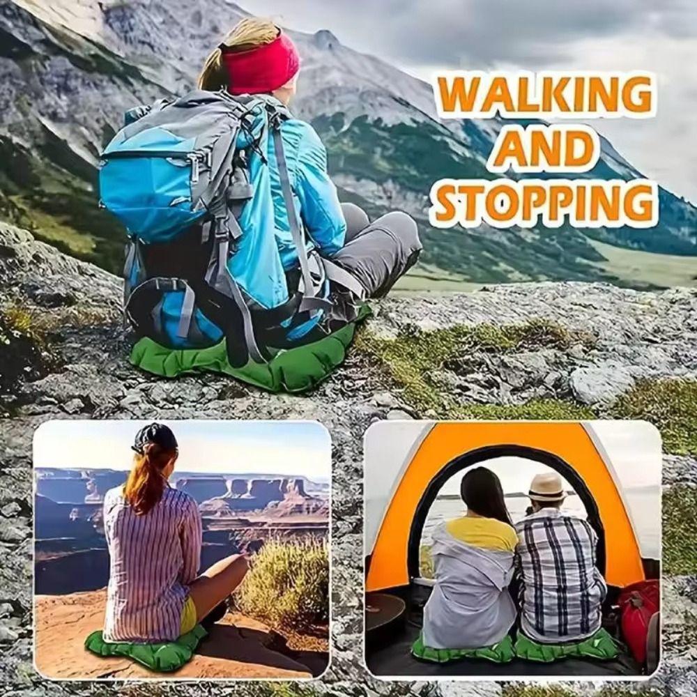 Waterproof Inflatable Seat Cushion Moisture-proof Camping Chair Pad Travel Chair Cushion  Camping