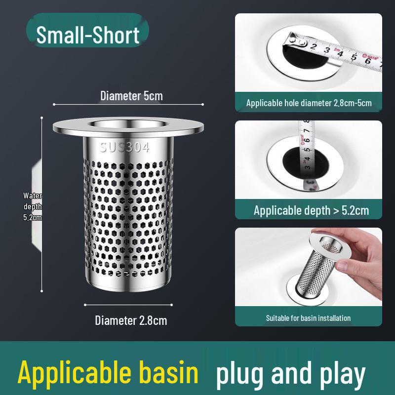Stainless Steel Anti-Clog Floor Drain Screen for Kitchen & Bathroom