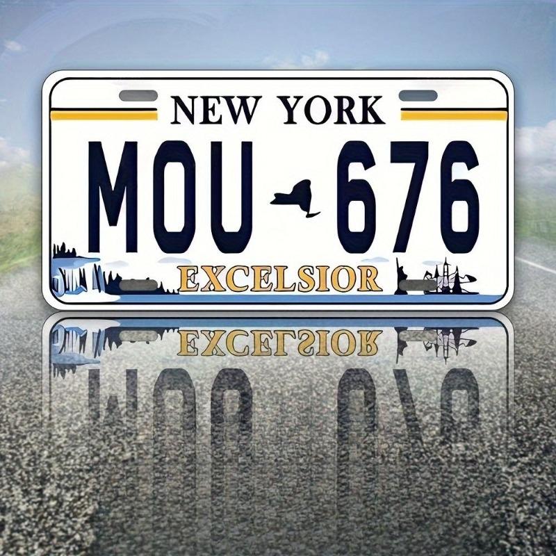 Retro Automobile Tin Signs, Vintage Car Metal Decor 15x30cm