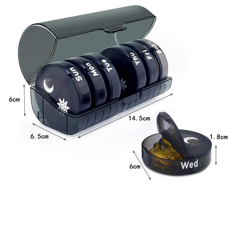 

21Grid Pill Box Large Capacity Pill Box Pill Medicine Storage Pill Box Weekly Vitamin Organizer Pastillero Moisture Resistant
