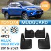For Toyota Hilux 205- Mud Flaps Auto Splash Guard Mudguards MudFlaps Front Rear Fender Anti-splash Guards Car