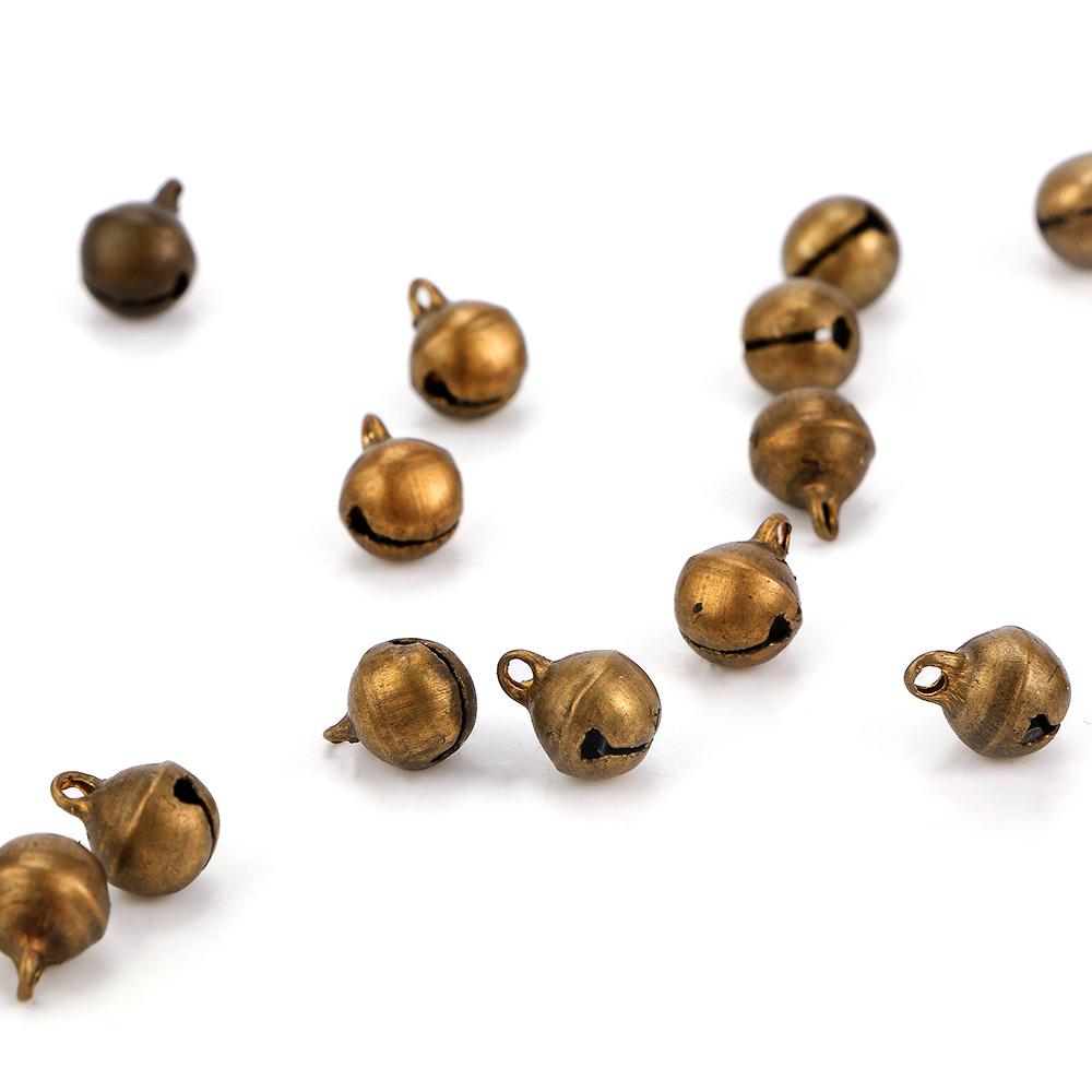 Metal Brass Christmas Tree Bronze Ornaments Jingle Bell Accessories DIY Crafts Home Decoration