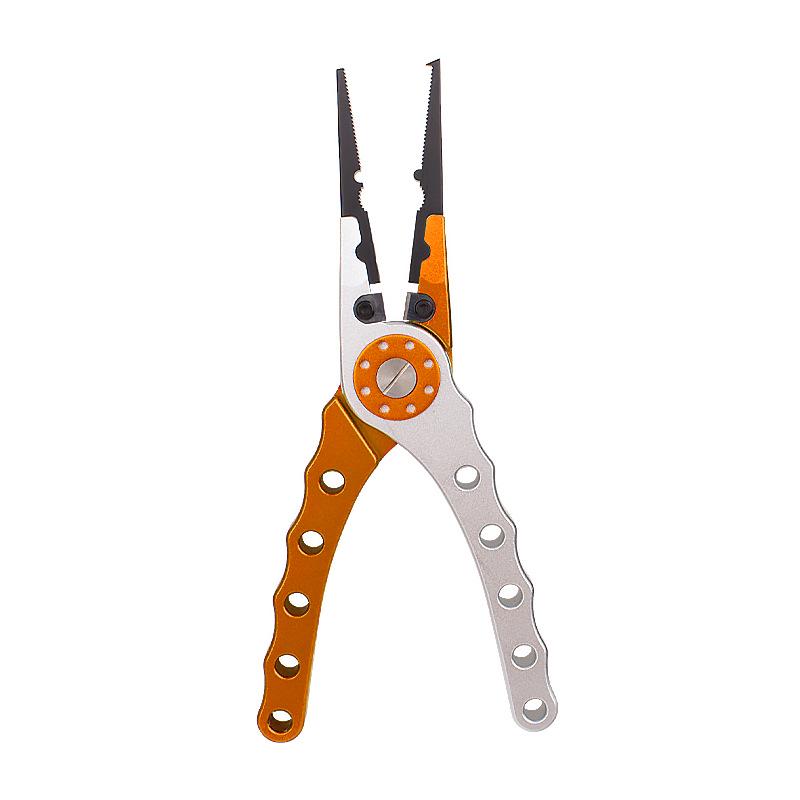 

Многофункциональные рыболовные плоскогубцы из алюминиевого сплава: Съемник крючков, инструмент для размыкания колец, резак для лески для рыбалки на открытом воздухе.