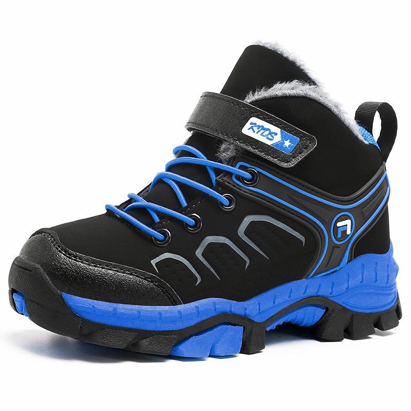 

Boys Warm Fleece-Lined Non-Slip Snow Boots for Winter Sports Size 31 - Inner Length 19.8cm