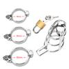 Adult Games Sex Toys for Men Male Chastity Device 40/45/50mm Lockable Belt Penis Cock Ring Sleeve Lock Metal Cock Cage