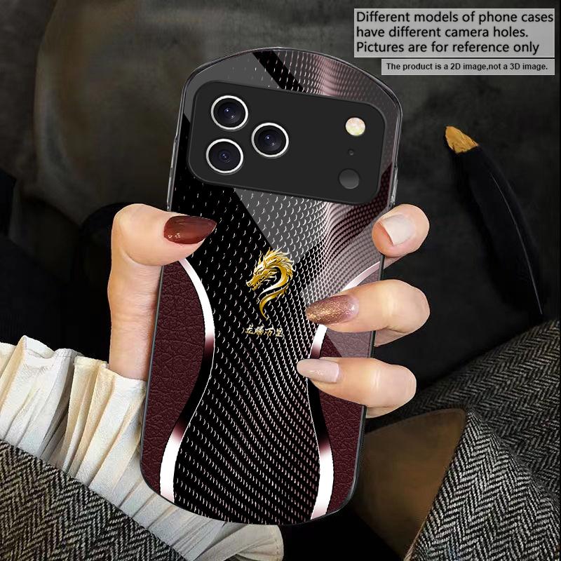 

The majestic dragon head For iPhone 17 16 15 14 Pro 13 Plus 12 mini 11 Pro Max XR X S 7 8 Elliptical Tempered Glass Phone Case iPhone 6