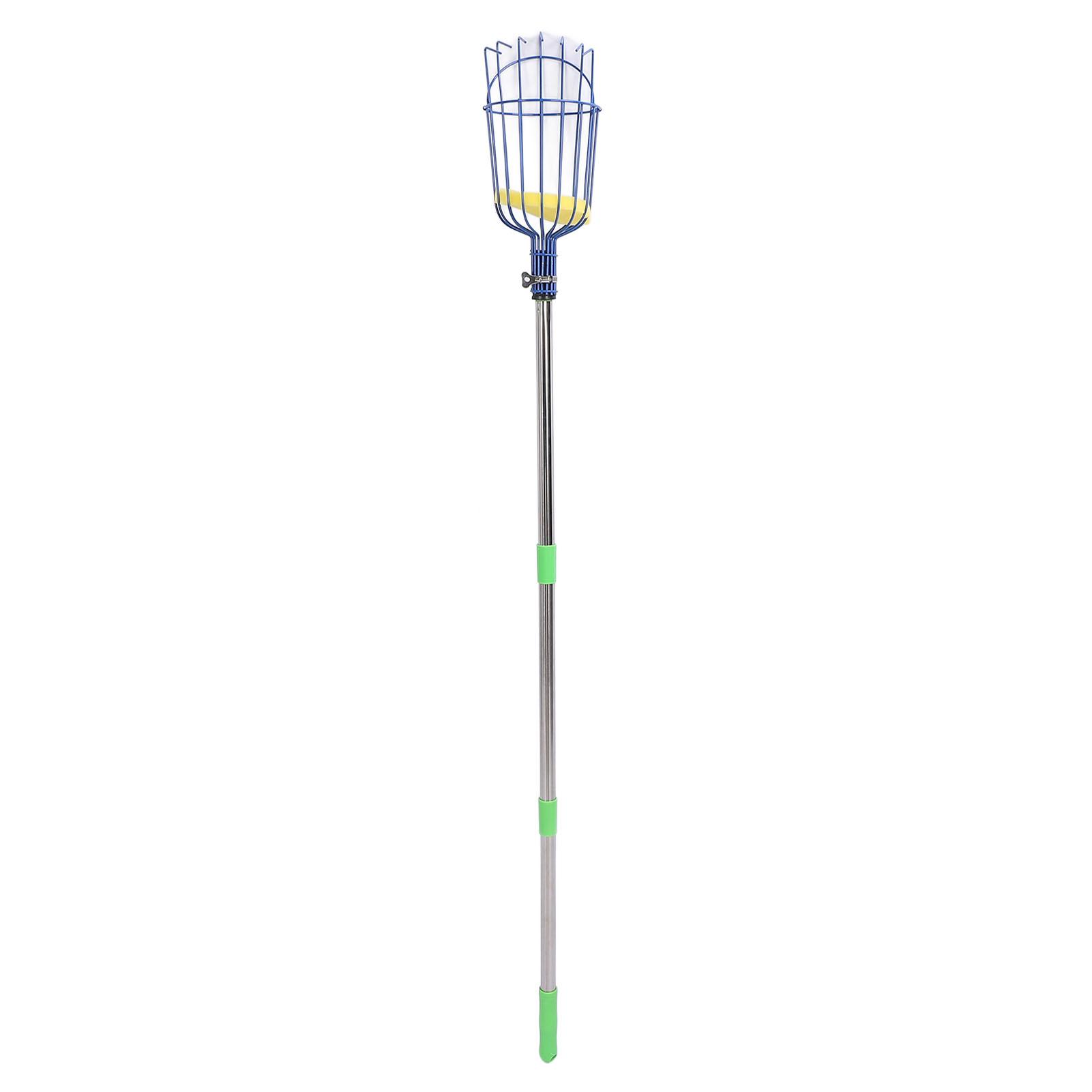 

Fruit Pick Tool with Basket, Stainless Steel Picking Pole Tool for Lemon, Orange, Avocado, P simmon and More, sy to Use