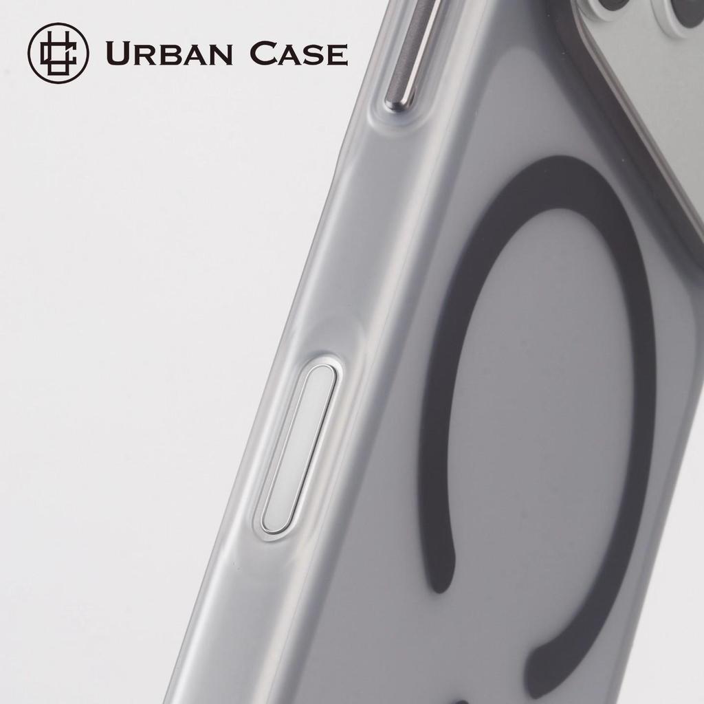Compatibile con Apple 17: Custodia protettiva per iPhone 16 con finitura opaca effetto pelle, nebbia ghiacciata, anello magnetico metallico per obiettivo, foro grande.