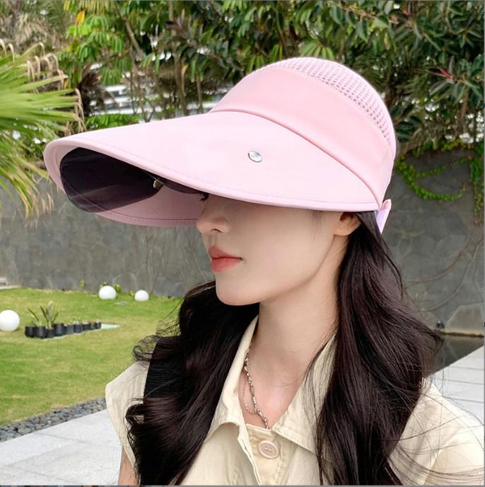 

Sun Protection Sun Hat For Women With Wide Brim Outdoor Uv Shield For Summer Outdoor Activities рожевий