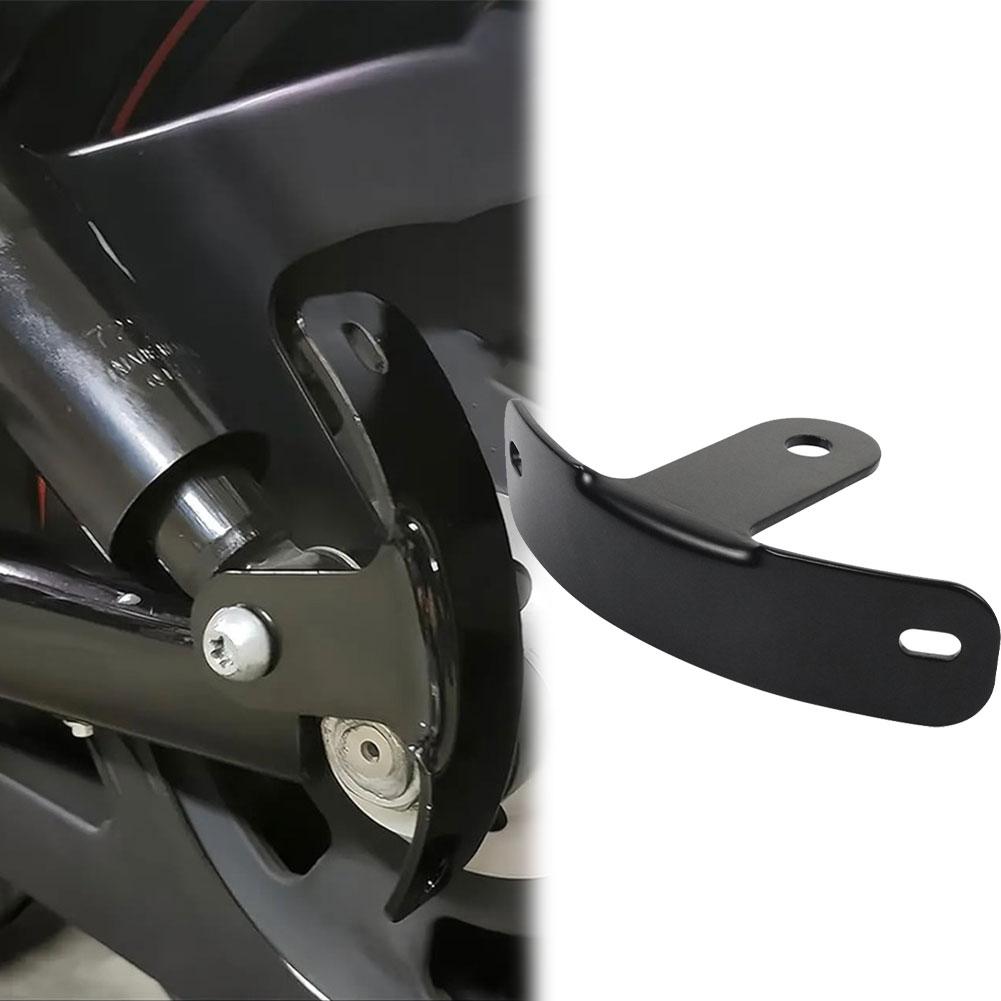 Garage Use Motorcycle Customization Curved Holder As Shown In The Figure Black Steel Material Easy Installation