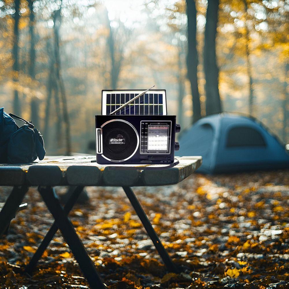 Digital Display MP3 Player Solar Radio Plastic Pocket Radio Player Camping Gadget