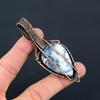 Dendrite Opal, Moonstone Gemstone Pure Copper Wire Wrapped Designer Handmade Pendant Jewelry For Her