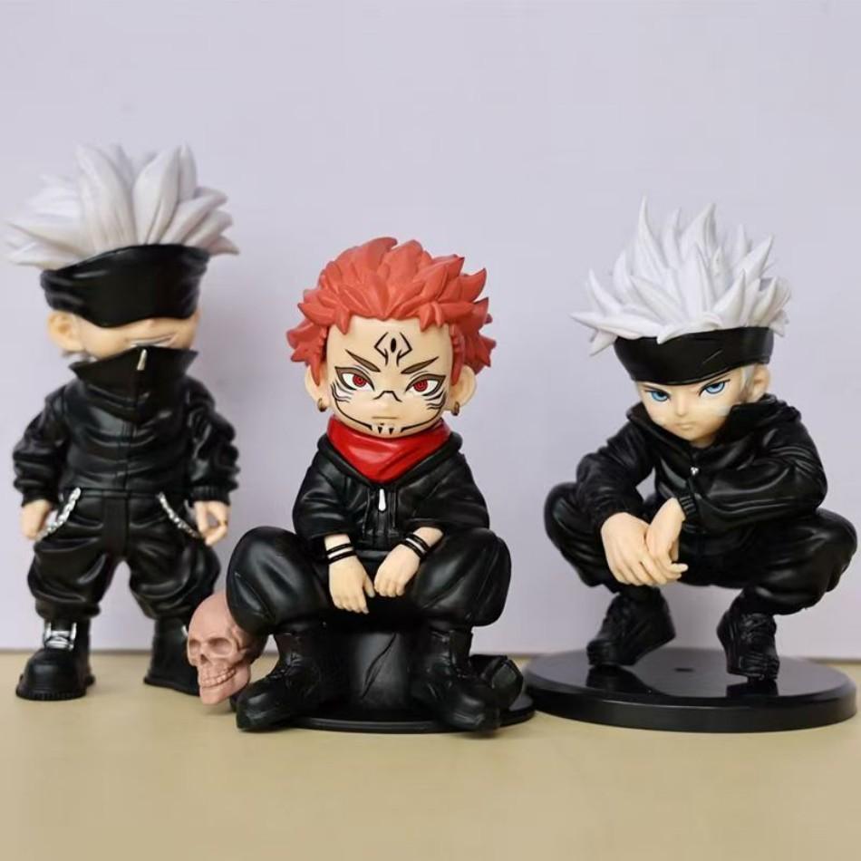 jujutsu kaisen anime figure 3 style satoru gojo action figure lord of the curse sukuna statuette collection model doll toys