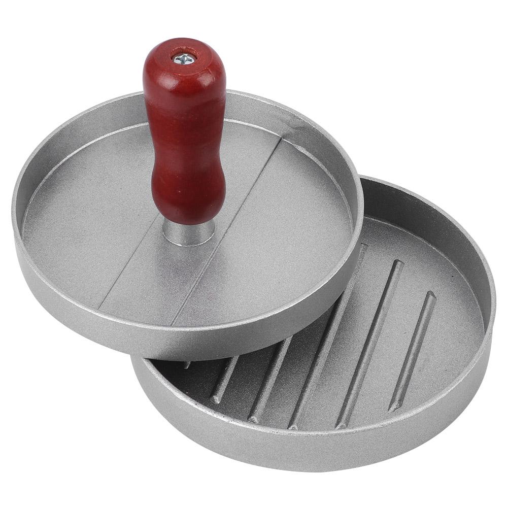 RoundShape Aluminum Alloy NonStick Hamburger Meat Press Maker Mold Kitchen Accessory