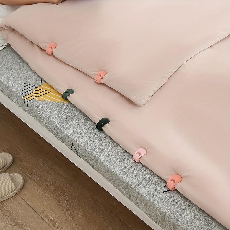 4PCS Sheet and Comforter Fastener, Shell Clip To Prevent Sheet Slippage, Suitable for Thick Mattresses/flat Beds.