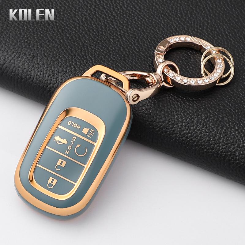 Fashion Tpu Car Key Case Cover For Honda Civic 11Th Accord Cr-V Hr-V Pilot Vezel Zr-V Key Protector Shell Fob Bag